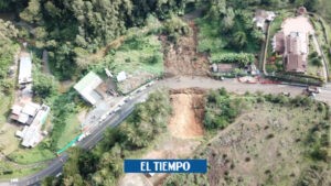 Cierran vía mientras verifican estado de montaña por alud en Antioquia - Medellín - Colombia