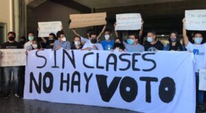 Continúan las protestas estudiantiles en la UCV tras 352 días paralizada