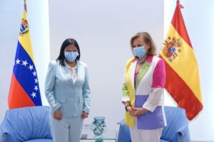 Delcy Rodríguez sostuvo reunión con la secretaria de Estado de Asuntos Exteriores del Reino de España Cristina Gallach Figueras (Detalles) - AlbertoNews