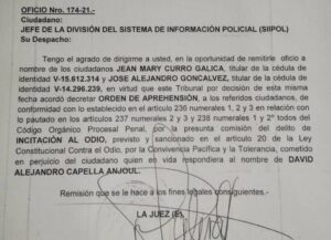 Dictan órdenes de aprehensión contra Jean Mary y Alex Goncalves