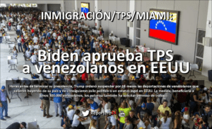 MIGRACIÓN: aprueban TPS para venezolanos en EEUU