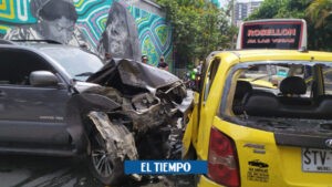 Noticias Antioquia: Conductor aparentemente borracho causó choque múltiple en Envigado - Medellín - Colombia