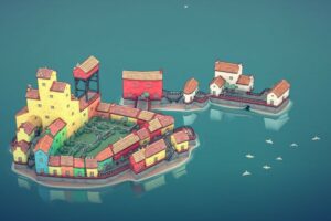 Townscaper, el hipnótico generador instantáneo de pueblos del creador de Bad North, coloreará este verano con su versión final