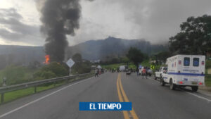 Cierre en vía Bogotá - Villavicencio por explosión - Otras Ciudades - Colombia