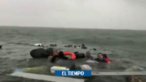 Miedo en las aguas del Pacífico: naufragio de lancha con 24 personas - Cali - Colombia