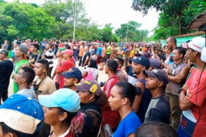 Mineros de El Callao protestaron por el asesinato de un joven en procedimiento militar