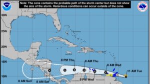 Perturbación tropical amenaza a islas del Caribe y Venezuela