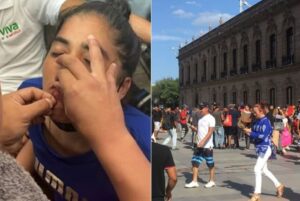 ▷ Migrantes venezolanos en México se cosieron los labios para exigir que los dejen transitar hacia EEUU #16Jun