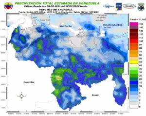 Algunos estados de Venezuela esperan la llegada de lluvias acompañadas de actividad eléctrica #12Jul