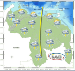 Para este 2 de julio, se esperan lluvias en casi todo el país