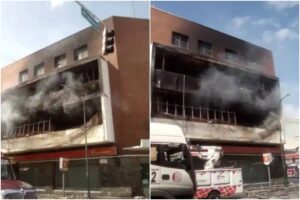 Así quedó la estructura del Mercado de los Corotos de Quinta Crespo tras aparatoso incendio (+Fotos)