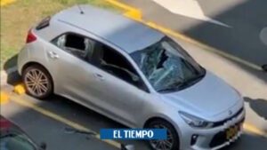 Cali:.hombre destruyó parcialmente un carro con un bate de béisbol - Cali - Colombia