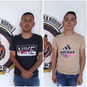 Dos peligrosos delincuentes fueron detenidos por el Cicpc en Carlos Arvelo