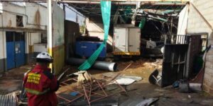 Explosión en una fábrica de Boleíta Norte generó daños en edificios vecinos