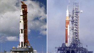 La NASA prueba un nuevo cohete lunar, 50 años después del Apolo