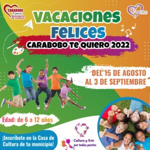 Lea las opciones del Plan “Vacaciones Felices Carabobo Te Quiero” 2022