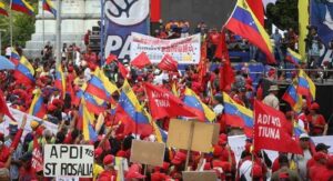 Oficialismo realiza marcha para exigir la devolución del avión venezolano-iraní