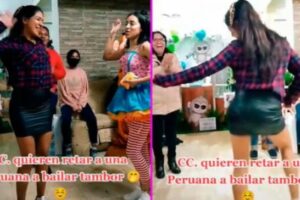 Peruana arrasa en TikTok al demostrar sus “mejores pasos” de baile a ritmo del tambor venezolano (+Video viral)