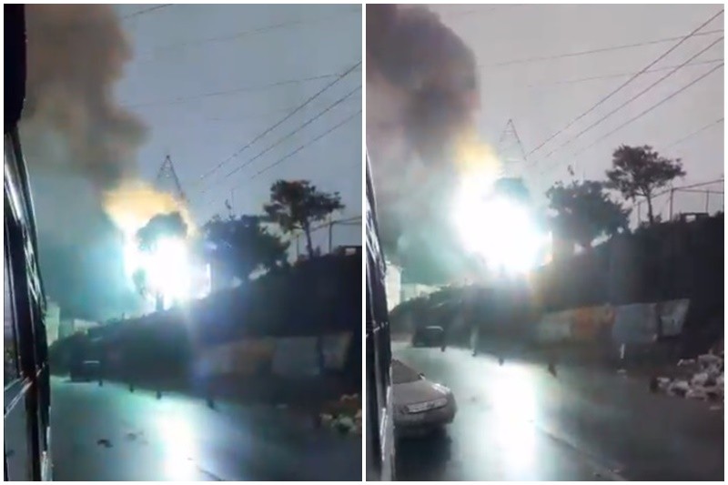 Se reportó una explosión en una torre de Corpoelec tras bajón de luz en El Junquito (+Video)
