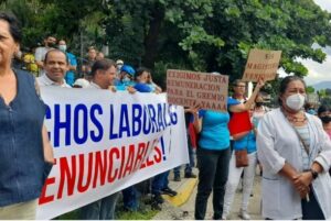▷ #Carabobo | Gremios y sindicatos exigieron en la calle respeto a sus derechos laborales #1Ago