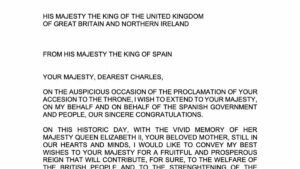Felipe VI felicita a Carlos III y confía en reforzar la relación bilateral