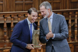 Felipe VI premia a Rafa Nadal como espaol sobresaliente: "Su espritu de competicin ha movilizado a muchsimas personas"