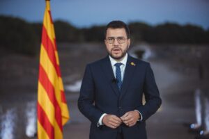 Pere Aragonès, en su mensaje institucional por la Diada: "Catalunya volverá a votar"