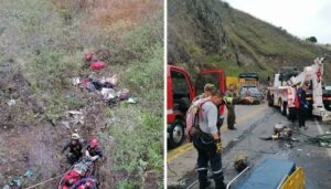 Accidente de autobús en Colombia deja 20 muertos y 15 heridos