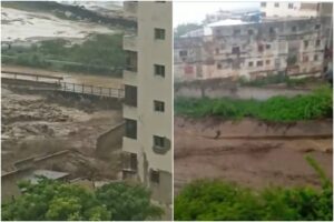 Angustia en Vargas por crecida quebrada El Cojo en Macuto este #28Oct tras fuertes lluvias (+Videos)