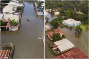 Gobernador chavista reporta al menos 4.000 familias y 700 viviendas afectadas por las inundaciones en Anzoátegui