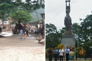 Mientras el país lamentaba la tragedia en Las Tejerías el chavismo tenía un “bonche” en Yaracuy con la estatua de María Lionza (+Videos)