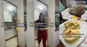 Peruana le prepara arepas a su novio venezolano y su reacción se hizo VIRAL