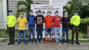 Seis narcotraficantes presos por enviar droga a Venezuela desde Colombia