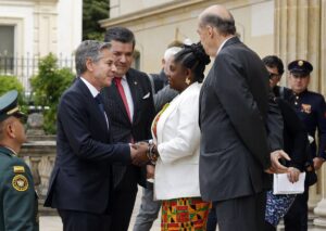 Vicepresidenta colombiana recibe al secretario de Estado de EEUU en Bogotá