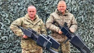 el fusil electromagnético lituano que Ucrania usa para derribar drones rusos