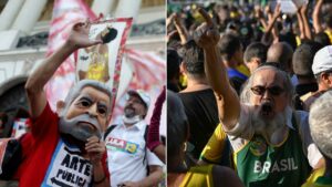 las armas arrojadizas de los seguidores de Lula y Bolsonaro