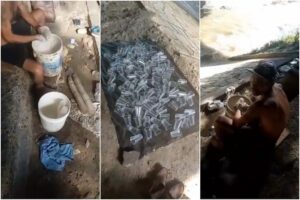 Difunden video de hombre que vende papelón con limón en Catia y lava los vasos en el río Guaire (+Video)