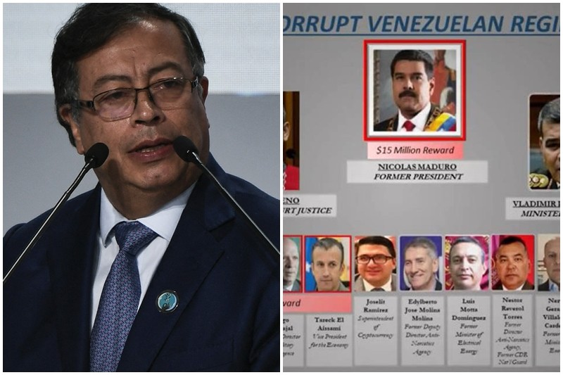 Gustavo Petro pidió a Estados Unidos que ponga fin “al sistema de recompensas” por Maduro y algunos dirigentes del régimen de Venezuela (+Videos)