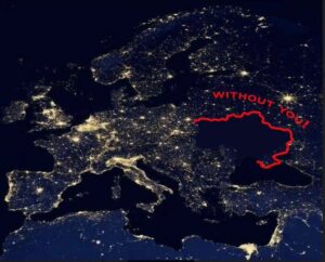 Imágenes satelitales muestran la crisis energética en Ucrania
