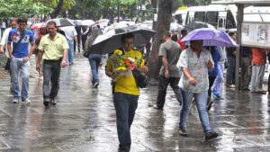 Inameh pronostica lluvias dispersas en gran parte del país para este domingo