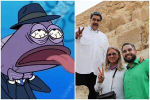 Maduro presume su foto turística en Egipto junto a “Cilita” y “Nicolasito” (mientras el pueblo estira los míseros aguinaldos)