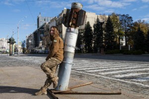 Margaryta, una influencer contra el fro de Ucrania