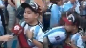 Niño venezolano se robó el corazón de Argentina tras victoria ante México