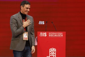 Pedro Sánchez como presidente de la Internacional Socialista