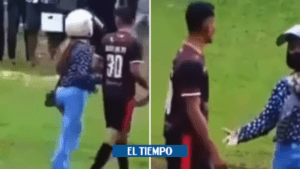 TikTok: novia furiosa entra a cancha de fútbol y saca a su pareja - Gente - Cultura