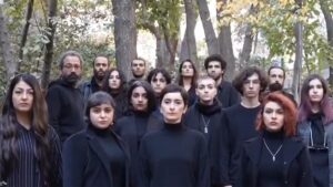 Un vídeo muestra a actrices iranís sin velo como apoyo a las protestas