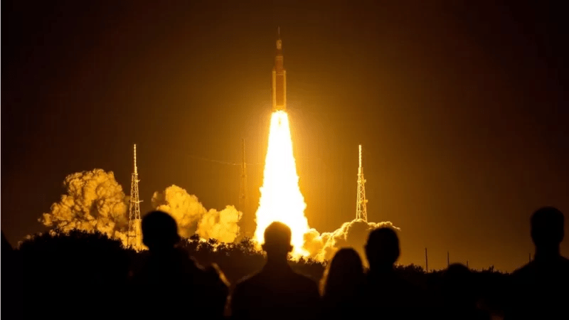 la NASA lanza su cohete más potente jamás construido para volver a la Luna