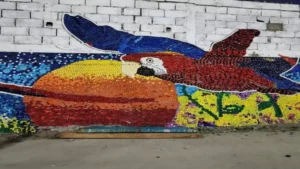 ¡INJUSTIFICABLE! Dañaron Mural de Tapas en Guatire durante protesta por falta de gasolina