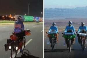 ▷ Ciclistas recorren más de 10.000 kilómetros para ver a Argentina en el Mundial #13Nov