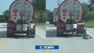 Barranquilla: video de caída de jóvenes de un camión en movimiento - Barranquilla - Colombia